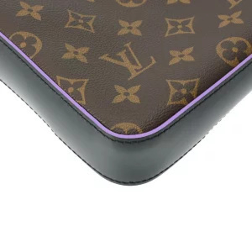 Louis Vuitton Monogram Macassar Brown Trio Messenger Bag Brown Purple Canvas - Picture 7 of 7